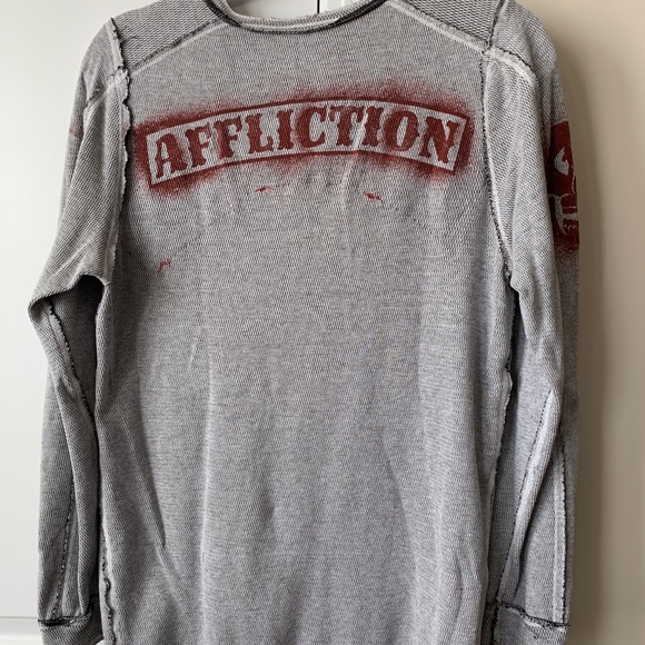 Men’s size L AFFLICTION  thermal long sleeve. - Picture 2 of 5